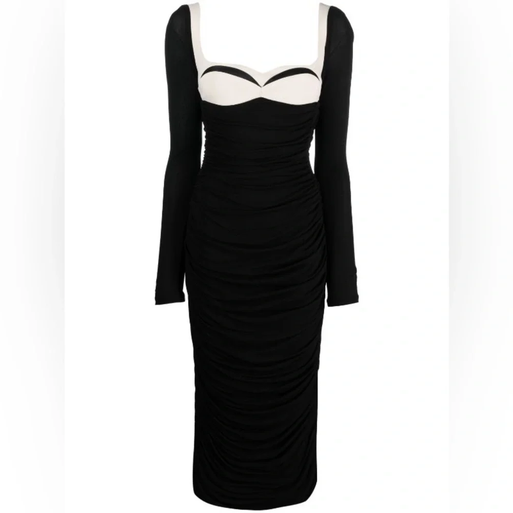 Ruched Maxi  Bodycon Dress